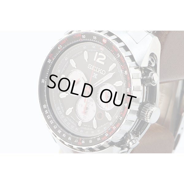 セイコー　プロスペック　スカイプロフェッショナル　ＳＢＤＬ０２５　黒文字盤　サイド拡大