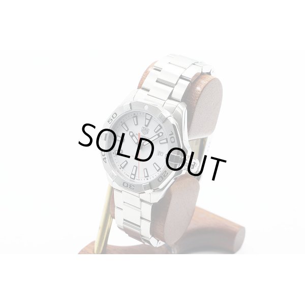 タグホイヤー　アクアレーサー　ＷＢＤ１１１１　白文字盤　サイド