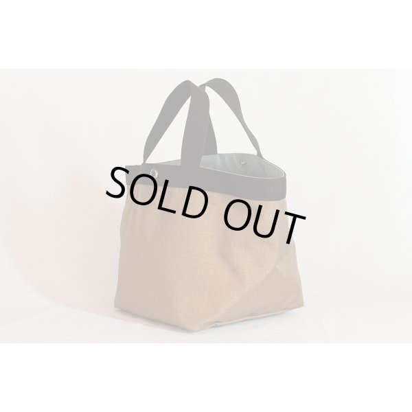 エルベシャプリエ　コーデュラ舟型トートM 707C シャモワ／モカ　サイド