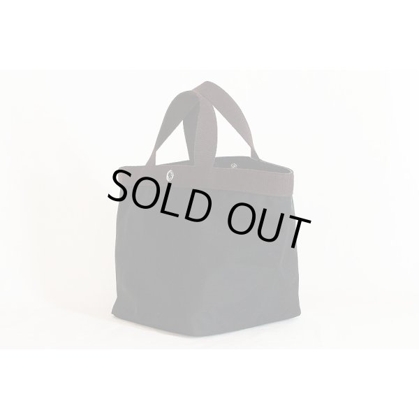 エルベシャプリエ　コーデュラ舟型トートM 707C ノワール／モカ　サイド