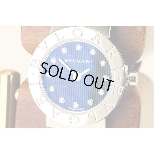 ブルガリ　ブルガリブルガリ　ＢＢ２３Ｓ　黒文字盤　１２Ｐ　表面