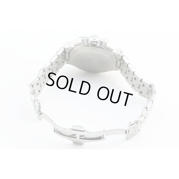 モーリス・ラクロア　アイコン　クロノグラフ　黒文字盤　ブレス