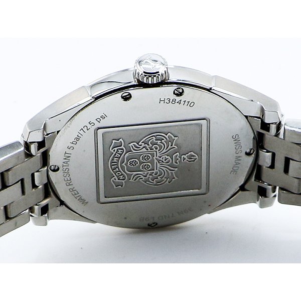 ハミルトン　ジャズマスター　Ｈ３８４１１０　グレー文字盤　スモールセコンド　裏面拡大