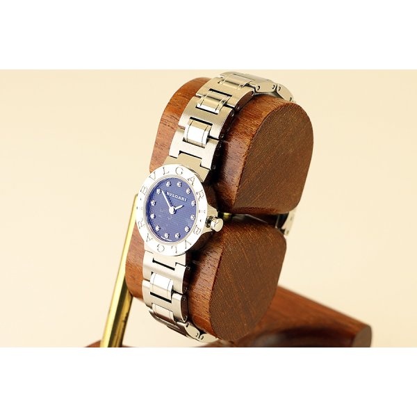 ブルガリ　ブルガリブルガリ　ＢＢ２３Ｓ　黒文字盤　１２Ｐ　サイド