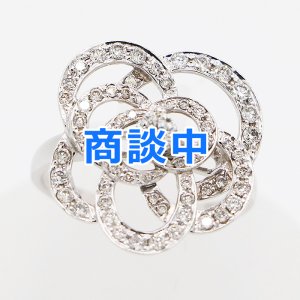 画像: K18WG ダイアイリリング 0.75ct 4.90g