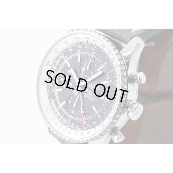 ブライトリング　ナビタイマーワールド　Ａ２４３２２　黒文字盤　サイド拡大