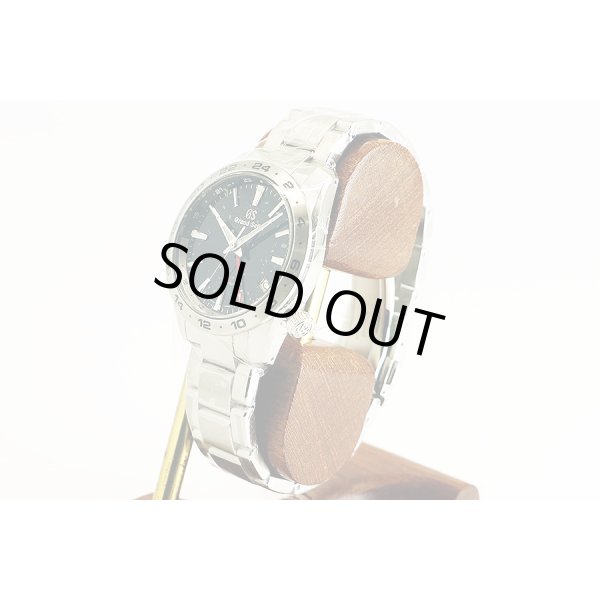 グランドセイコー　ＳＢＧＮ０２９　ＧＭＴ　９Ｆ８６－０ＡＫ０　紺文字盤　サイド