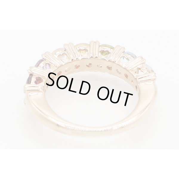 ポンテヴェキオ　K18PG マルチストーンダイアイリリング 0.08ct 4.50g　内側