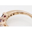 ポンテヴェキオ　K18PG マルチストーンダイアイリリング 0.08ct 4.50g　刻印