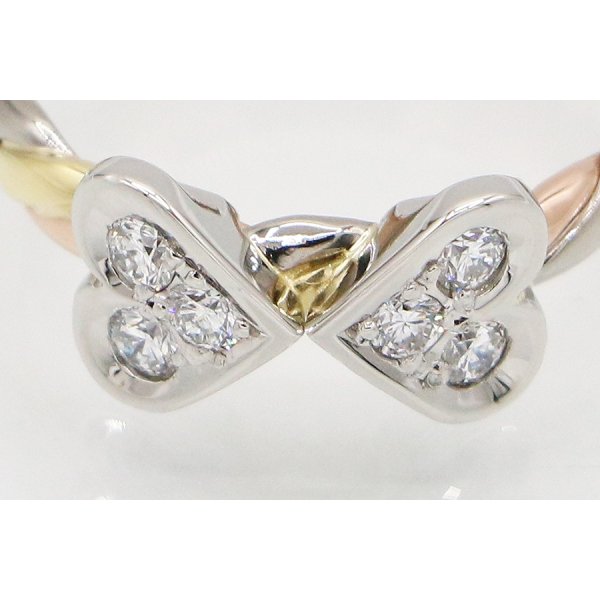 木内 賢治 　PT900/K18/PG ダイアイリリング 0.58ct 5.50g　拡大