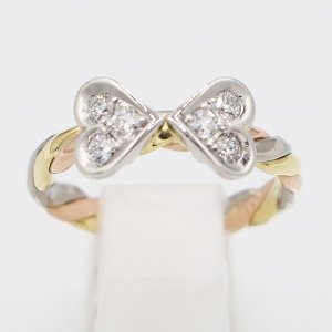 画像: 木内 賢治 　PT900/K18/PG ダイアイリリング 0.58ct 5.50g