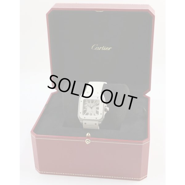 カルティエ　サントス100　2878　白文字盤　箱