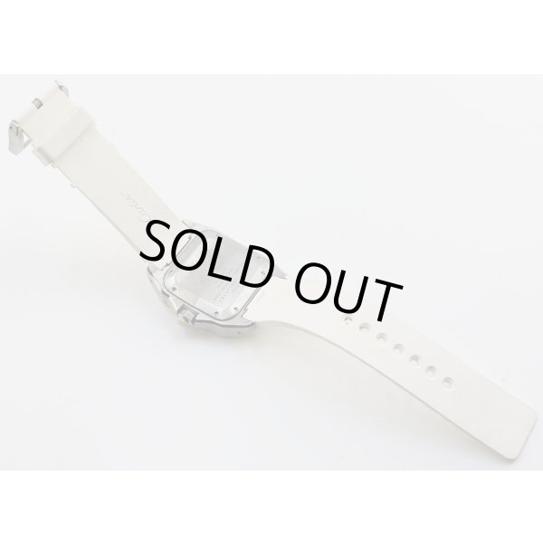 カルティエ　サントス100　2878　白文字盤　ベルト裏