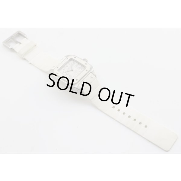 カルティエ　サントス100　2878　白文字盤　ベルト