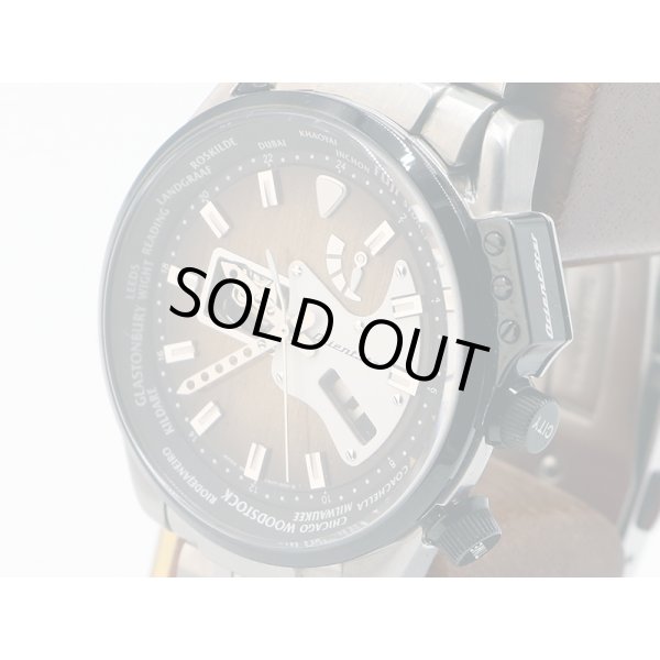 オリエントスター　レトロフューチャー　ＷＺ０１９１ＤＡ　ギターモデル　茶文字盤　サイド拡大