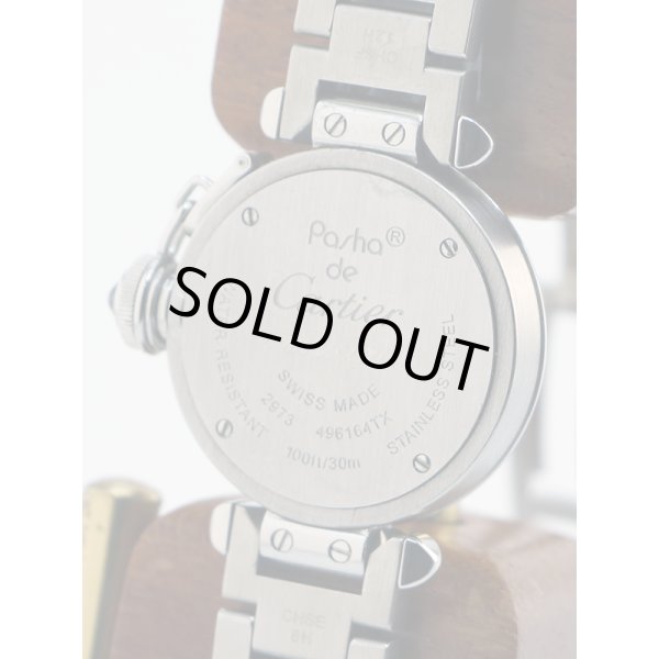 カルティエ　ミスパシャ　２９７３　銀文字盤　裏面拡大