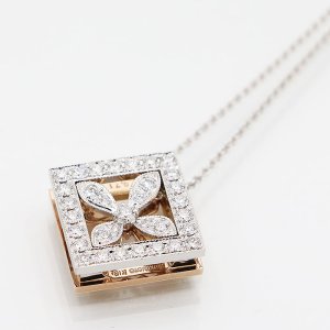 画像: ミキモト　K18WG/PG ダイアイリペンダントネックレス 0.25ct 0.71ct 11.40g