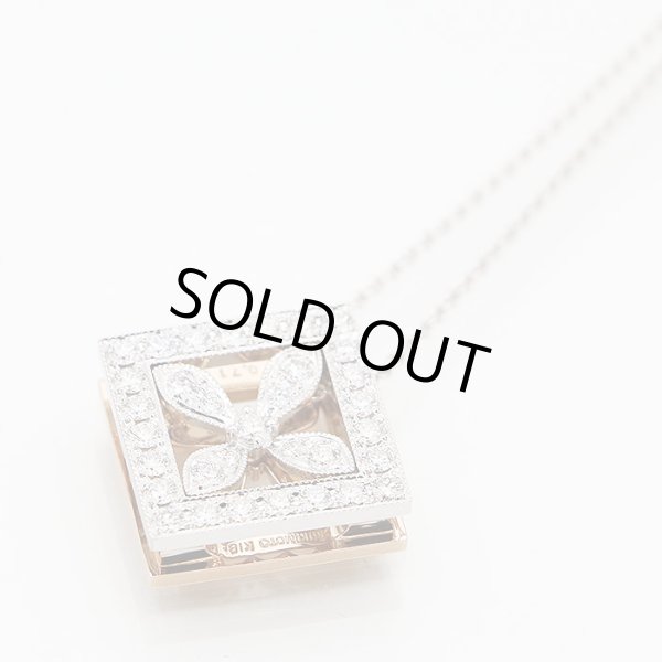 ミキモト　K18WG/PG ダイアイリペンダントネックレス 0.25ct 0.71ct 11.40g