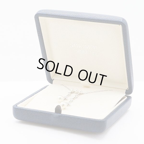 ミキモト　K18WG パールダイアイリネックレス 4.90g　ケース　イメージ