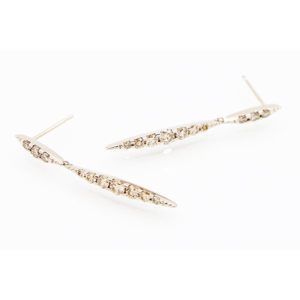 カシケイ　K18BG ネイキッド ダイアイリピアス 1.00ct 3.70g　イメージ