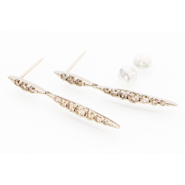 カシケイ　K18BG ネイキッド ダイアイリピアス 1.00ct 3.70g　イメージ(4)