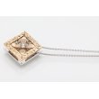 ミキモト　K18WG/PG ダイアイリペンダントネックレス 0.25ct 0.71ct 11.40g　裏面サイド
