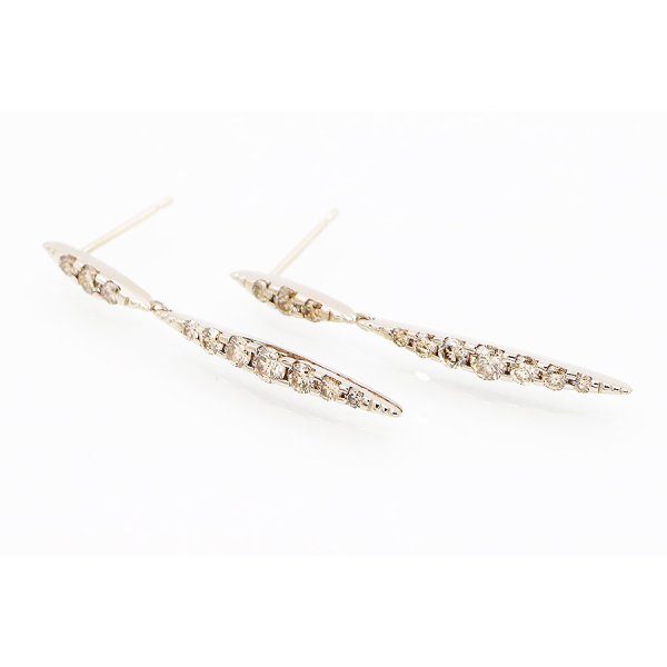 カシケイ　K18BG ネイキッド ダイアイリピアス 1.00ct 3.70g　イメージ(2)