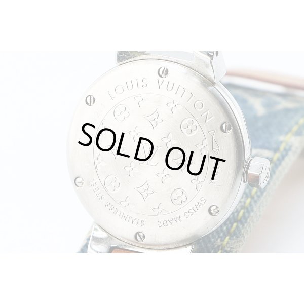 ルイ・ヴィトン　タンブール　Ｑ１２１１　茶文字盤　裏面拡大