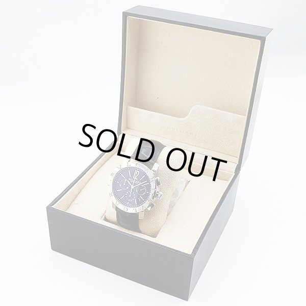 ブルガリ　ブルガリブルガリ　ＢＢ４２ＳＬＣＨ　クロノグラフ　黒文字盤　箱