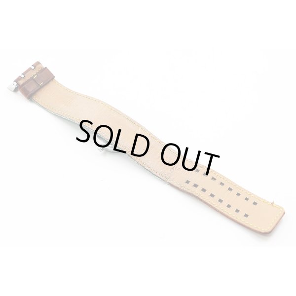 ルイ・ヴィトン　タンブール　Ｑ１２１１　茶文字盤　革ベルト状態　裏面