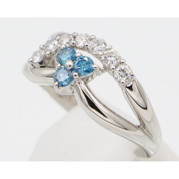 PT900 ダイアイリリング 0.50ct 4.40g　サイド