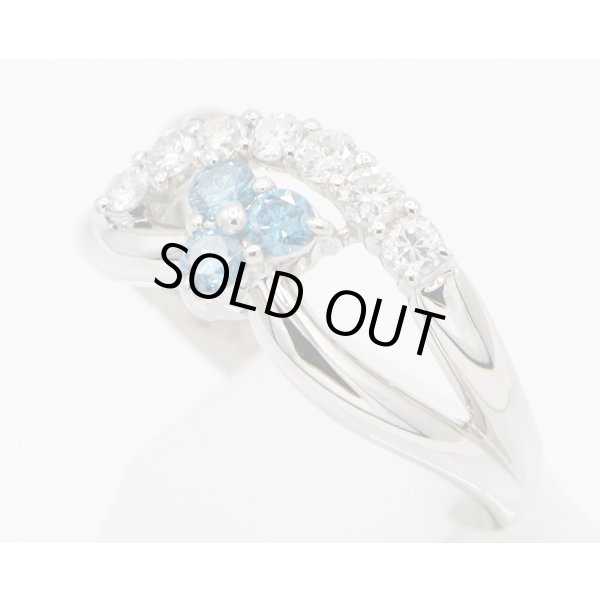 PT900 ダイアイリリング 0.50ct 4.40g　サイド