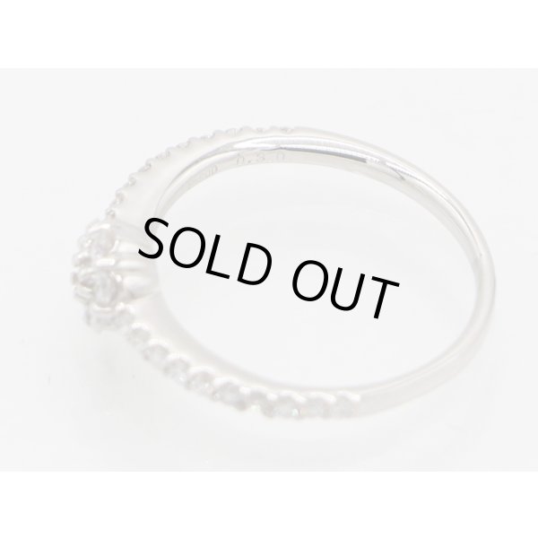 PT900 ダイアイリリング0.30ct 2.60g　刻印