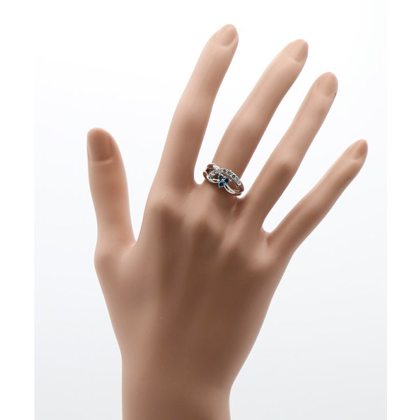 PT900 ダイアイリリング 0.50ct 4.40g　装着イメージ