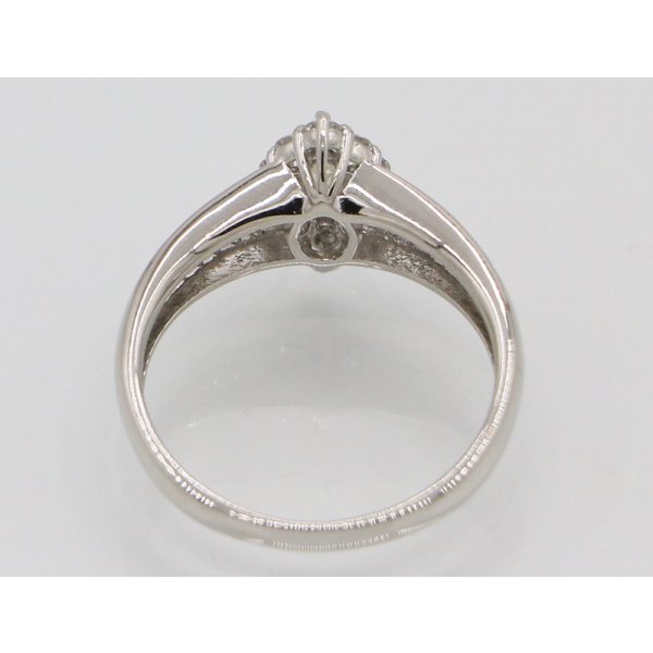 ノーブランドジュエリー PT900 ダイアイリリング 0.39ct 0.19ct 4.50g　内側
