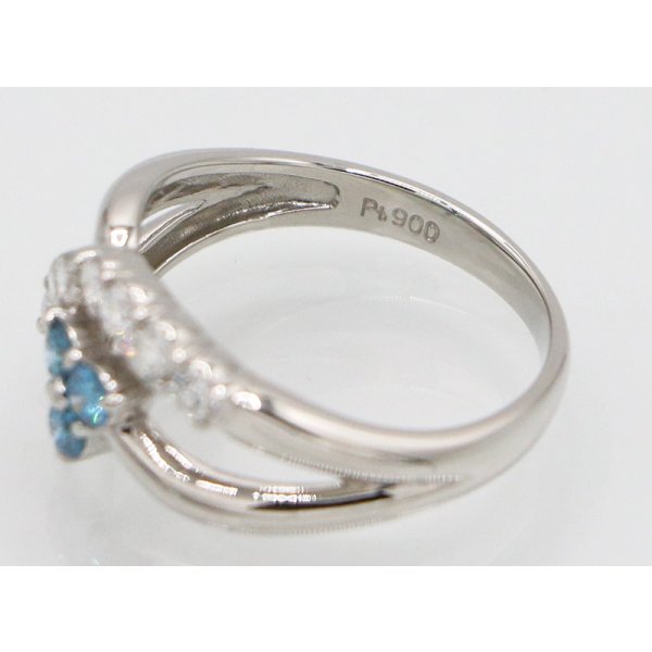 PT900 ダイアイリリング 0.50ct 4.40g　刻印