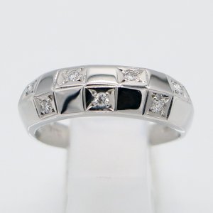 画像: PT900 ダイアイリリング 0.14ct 5.50g