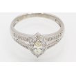 ノーブランドジュエリー PT900 ダイアイリリング 0.39ct 0.19ct 4.50g　拡大