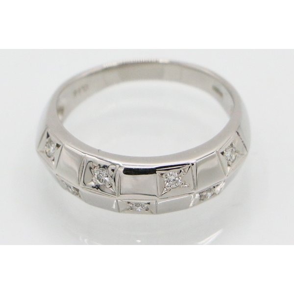 PT900 ダイアイリリング 0.14ct 5.50g　拡大