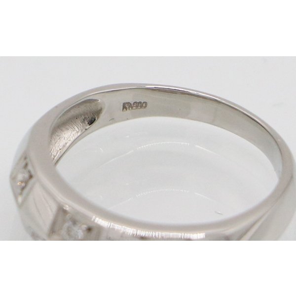 PT900 ダイアイリリング 0.14ct 5.50g　刻印
