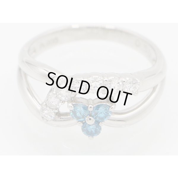 PT900 ダイアイリリング 0.50ct 4.40g　拡大