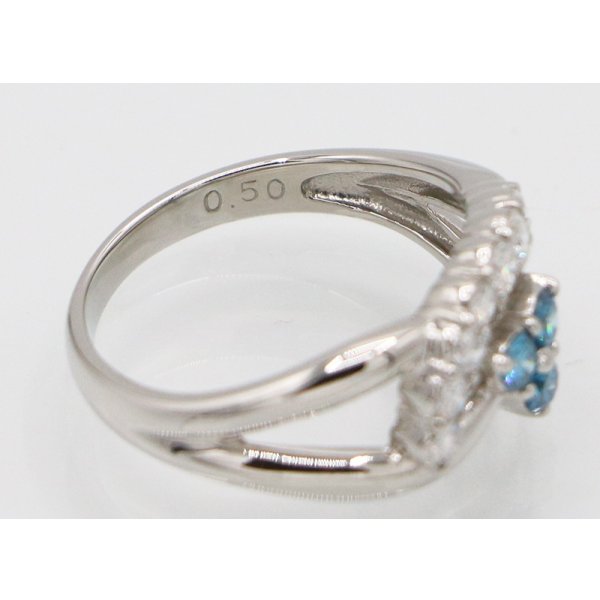 PT900 ダイアイリリング 0.50ct 4.40g　刻印(2)