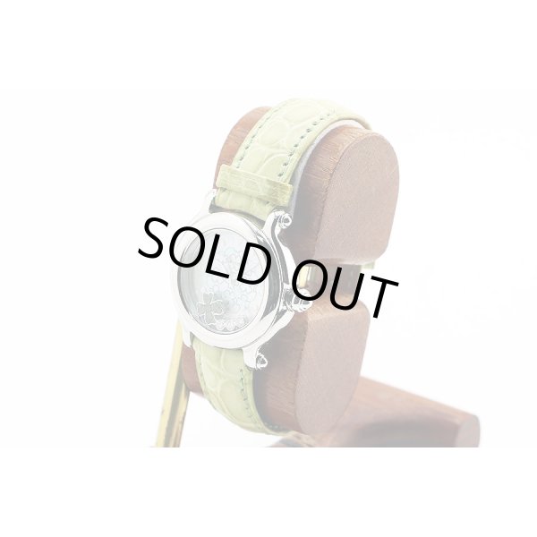 ショパール　ハッピースポーツ　２７／８４２８　クローバー限定　緑シェル文字盤　サイド