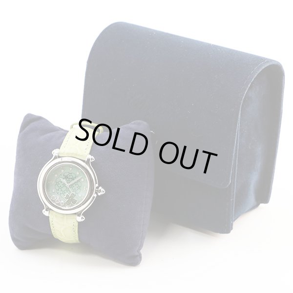 ショパール　ハッピースポーツ　２７／８４２８　クローバー限定　緑シェル文字盤　仮ケース