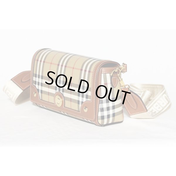 バーバリー　トップハンドルノートバック　8066165　ブライアーブラウン　サイド