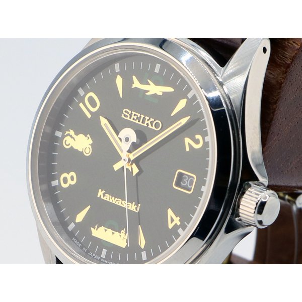 セイコー　カワサキコラボＬＳＡウォッチ　Ｐ１８０９　緑文字盤　サイド拡大