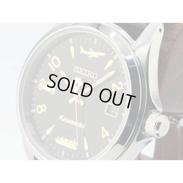 セイコー　カワサキコラボＬＳＡウォッチ　Ｐ１８０９　緑文字盤　サイド拡大