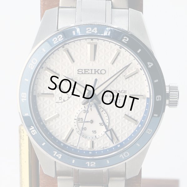セイコー　プレサージュ　シャープエッジＧＭＴ　ＳＡＲＦＧ００７　白文字盤