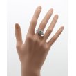 ノーブランドジュエリー PT900 ダイアイリリング 0.824ct 0.47ct 6.90g　装着イメージ