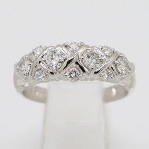 画像: セイコージュエリー PT900 ダイアイリリング 0.71ct 7.10g